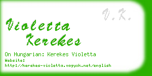 violetta kerekes business card